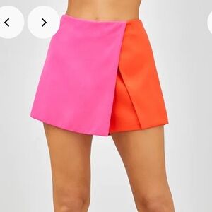 Pink & Orange Skort NWOT